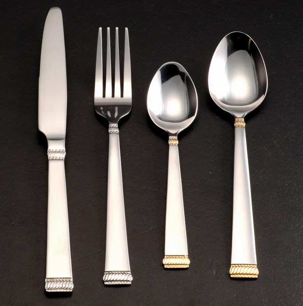 Gold-plated flatware
  
   
     
    