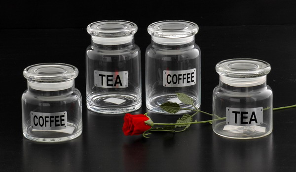 4pcs hand blown canister set with glass lid
  
   
     
    