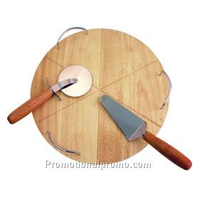 3 PIECE PIZZA SERVING BOARD