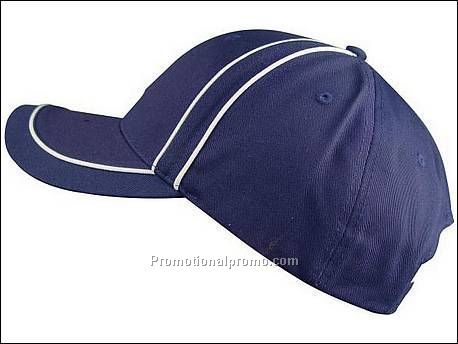 6 Panel Polo Twill Cap Piping