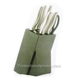 6 Piece stainless steel knives