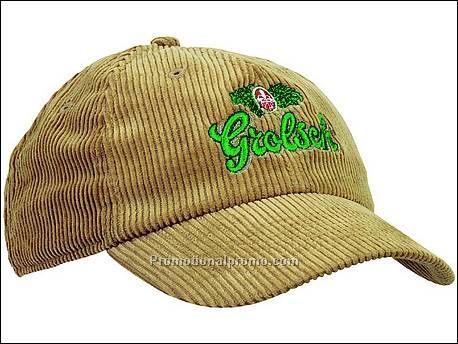 6 panel corduroy cap, low profile