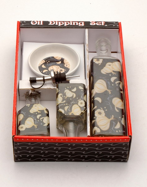 cruet set with decal
  
   
     
    