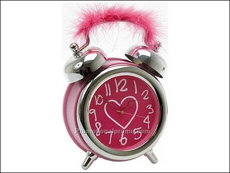 Alarm clock Fluffy pink