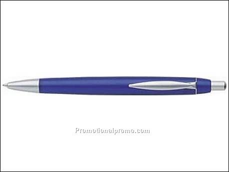 Albany. Balpen. Blauw schrijvend.