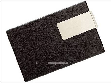 Aluminium visitekaarthouder met PU...