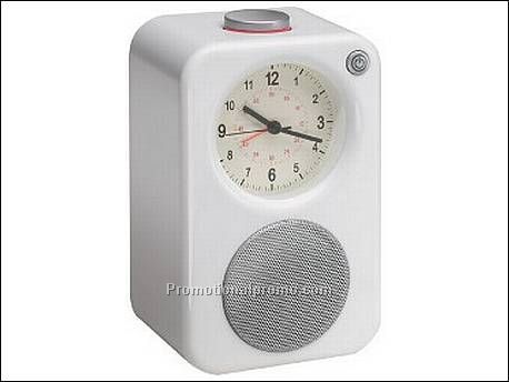 Analoge wekker met AM/FM radio in...