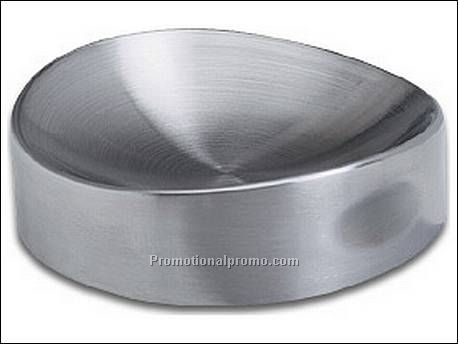 Asbak, mat-zilver, staal, in...