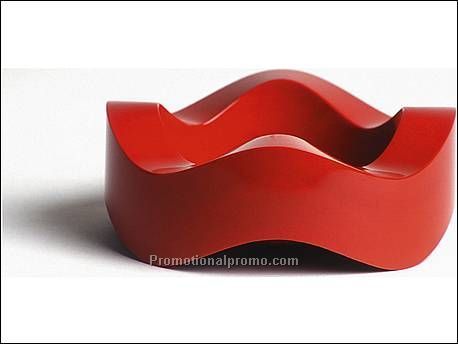 Asbak stapelbaar rood