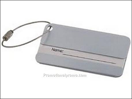 Bagagelabel. Met bevestigingskabeltje...