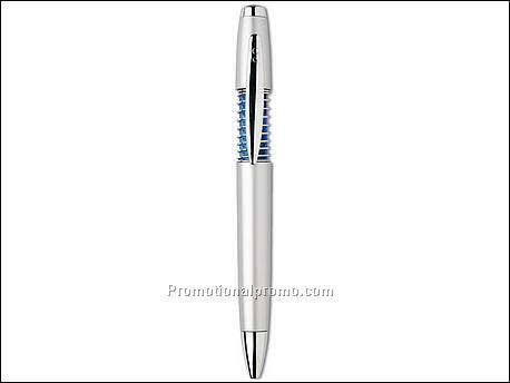 Balpen met mat zilveren barrel