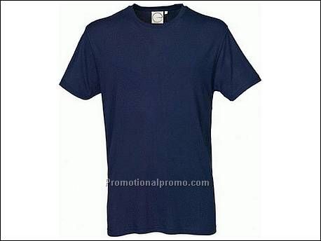 Bamboe T-shirt. Rib gebreide kraag me...