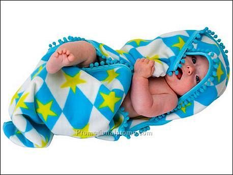 Bath cape fleece stars with little...