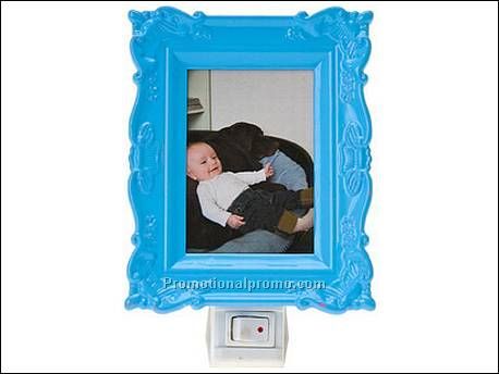 Bed Night Light w. picture blue...