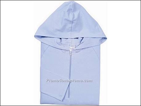 Bella Pullover half-zip hooded, Baby Blue