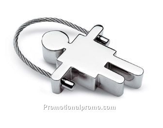 Boy metal key ring
