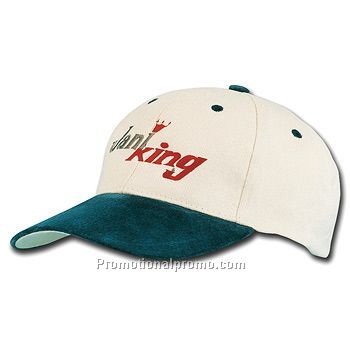 Brushed Heavy Cotton Cap With Suede Peak