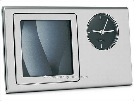 Bureauklok met fotolijstje