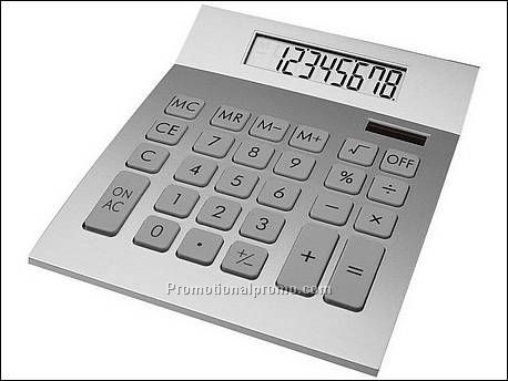 Calculator met 8 digits, rubbe