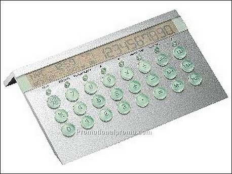 Calculator met werleldtijdenklok...