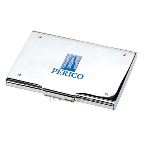 Card Case - Chrome Plated Business Card Case, 2.50