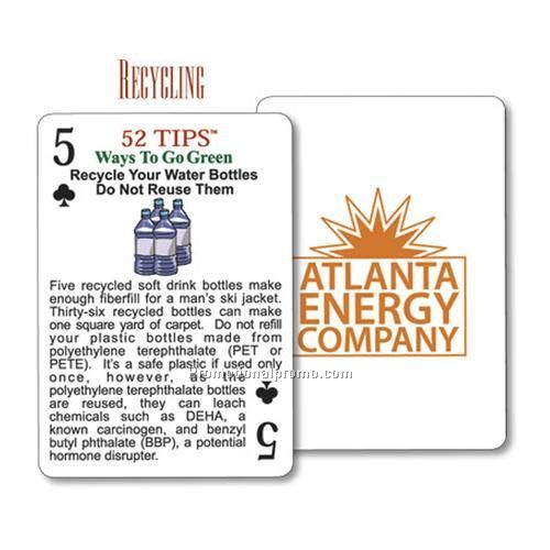 Card Deck - 52 Tips Ways to Go Green