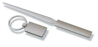 Chrome coloured letter opener