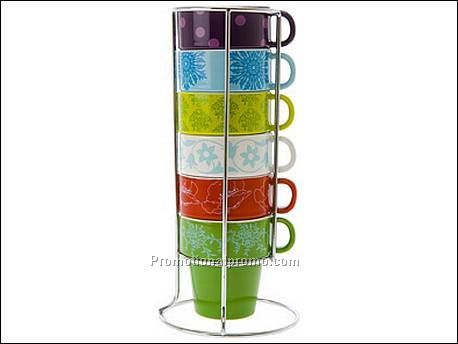 Coffee set Flower Patchwork tower...