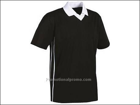 Cool fit v-neck polo. 1x1 gebreide ri...