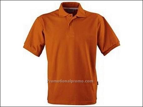 Cotton polo. 1x1 rib gebreide kraag e...