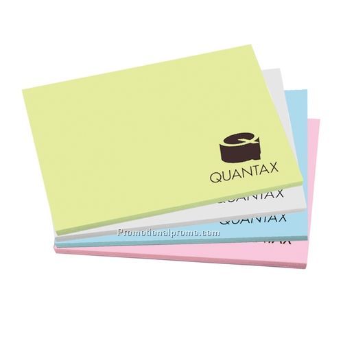 Custom Printed Notes - 3M Post-tire; Multi-Color Packs 3" x 4" (4 Pad Set)