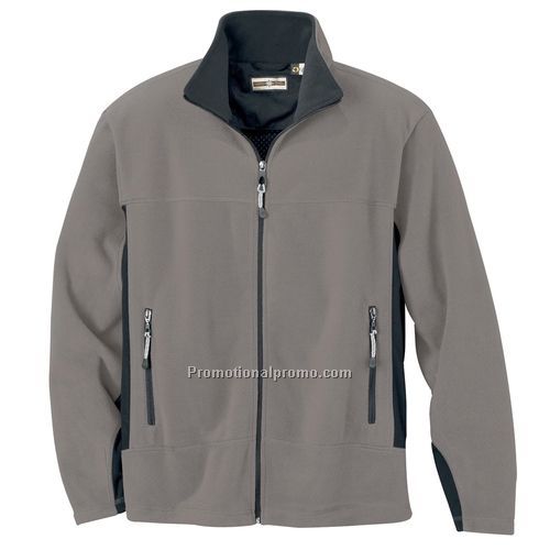 Fleece Jacket - Men's Full Zip Fleece Bonded to Brushed Mesh, Polyester