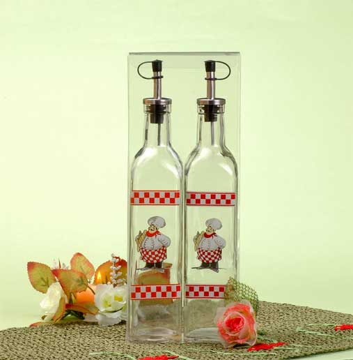 oil and vinegar set with decal in PVC box
  
   
     
    