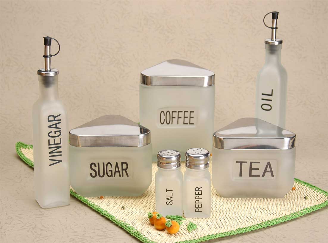 glass storage set with decal 
  
   
     
    