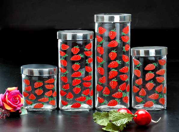 storage jar with decal
  
   
     
    