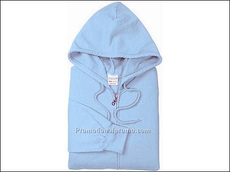 Gildan Full Zip Hooded Sweater, 69 Light Blue