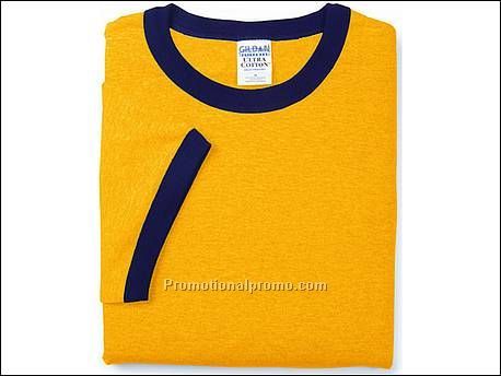 Gildan T-shirt Cotton Ringer, FA24 Gold/NY
