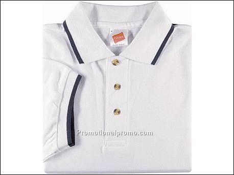 Hanes Polo Club, White