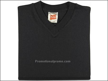 Hanes T-shirt V-neck Spicy, Black