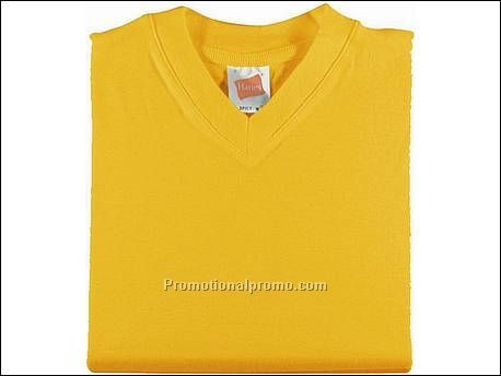 Hanes T-shirt V-neck Spicy, Sun Flower Yellow