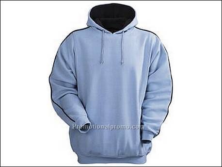 Hooded sweater. 1x1 rib gebreide manc...