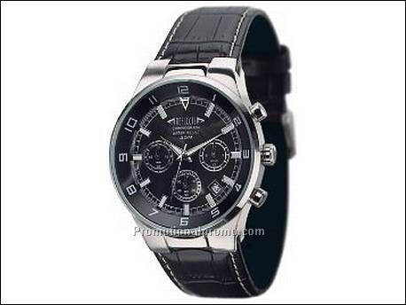 Horloge met messing kast in...