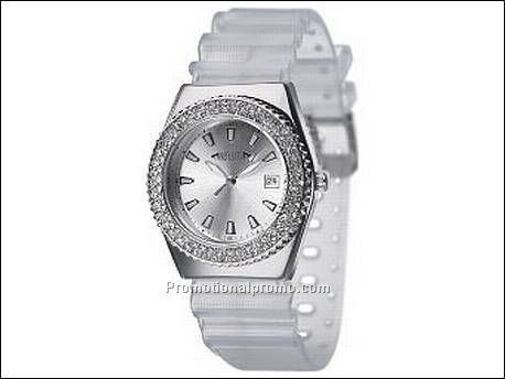 Horloge met metalen kast in...