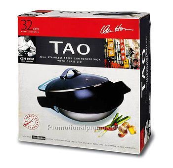 KEN HOM 32cm TAO STAINLESS STEEL CANTONESE WOK