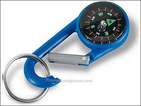 Karabijnhaak met kompas