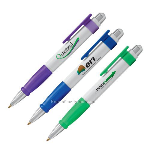 Pen - Bic Solis, Plunger Action Retractable Ballpoint Pen with Triangle Grip