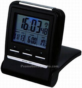 RC FOLDABLE TRAVEL ALARM CLOCK