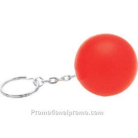 Red stress ball key ring