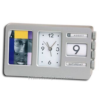 Statesman Perpetual Calendar, Clock And Photoframe