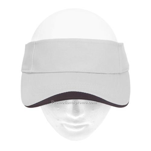 Visor -  Polo Twill with Trim